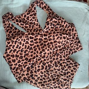 Fabletics Plus Size Sport Bra and Short Set